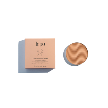 Lepo XLENT BRONZER Συμπαγής Πούδρα Bronzer με Φυτικά Κεραμίδια και Λάδι Jojoba - Refill Ν.08 9g